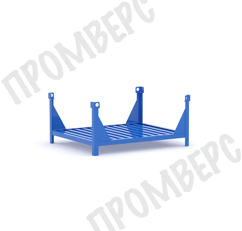 Штабелируемый поддон с 4 угловыми стойками