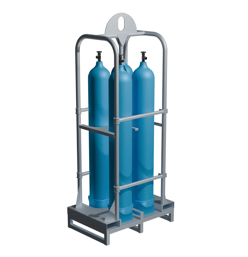 Корзина для 4х газовах баллонов под рохлю