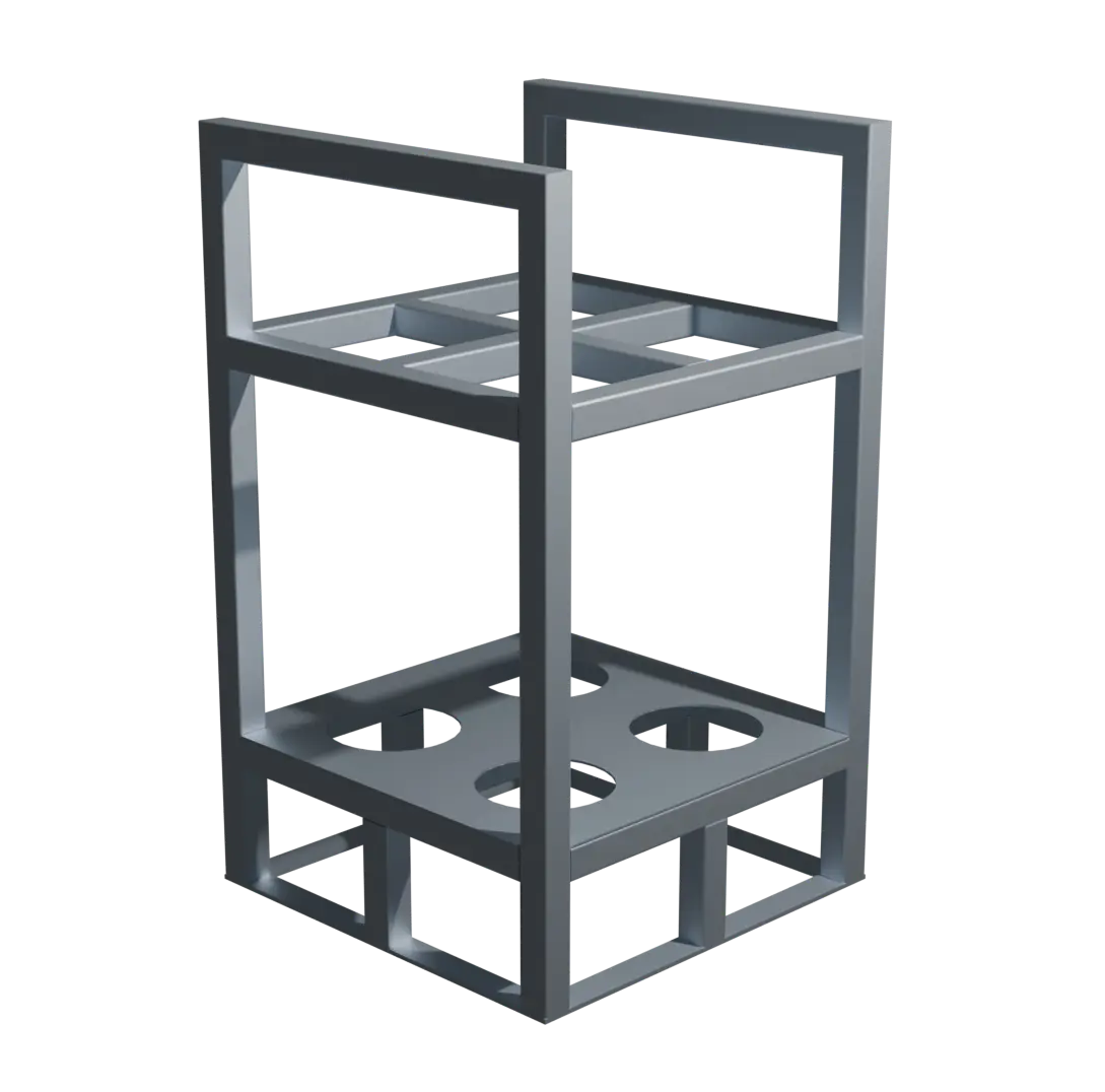 Контейнер для 4-х газовых баллонов 5л.